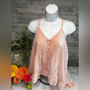 Forever 21 peach sleeveless top small petite.